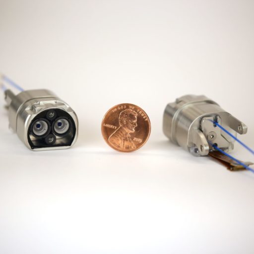 Miniature stereoscopic camera assemblies