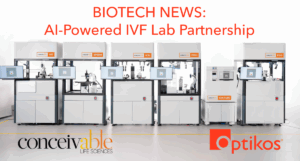 Graphic of AURA-the worlds first AI automated IVF Lab partnership